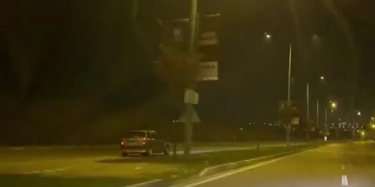 Ters şeritten giderek faciaya davetiye çıkardı