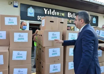 Afet bölgesine Yıldırım Belediyesi’nden destek