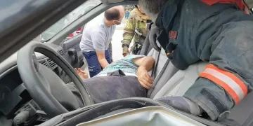 Araçta sıkışan sürücü oğlunun adını sayıkladı