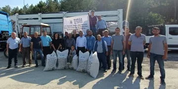 Bursa’da besiciye yem desteği