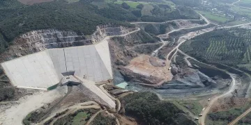 Bursa Karacabey Yeşildere Barajı’nda çalışmalar devam ediyor