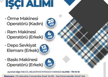 Bursa İnegöl’de istihdama katkı