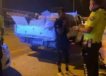 Bursa’da ehliyetsiz sürücü polise yalvardı