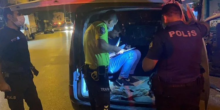 Alkollü sürücü çalıntı motosikletle yakalandı