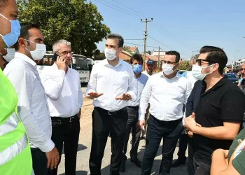 Bursa Milletvekili Esgin, Mustafakemalpaşa’daki çalışmaları yerinde inceledi