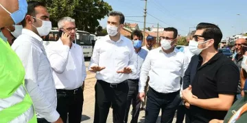 Bursa Milletvekili Esgin, Mustafakemalpaşa’daki çalışmaları yerinde inceledi
