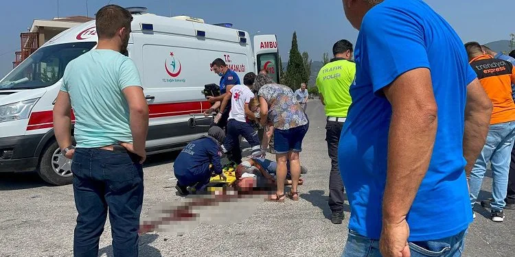 Bursa’da kazada başından ağır yaralandı