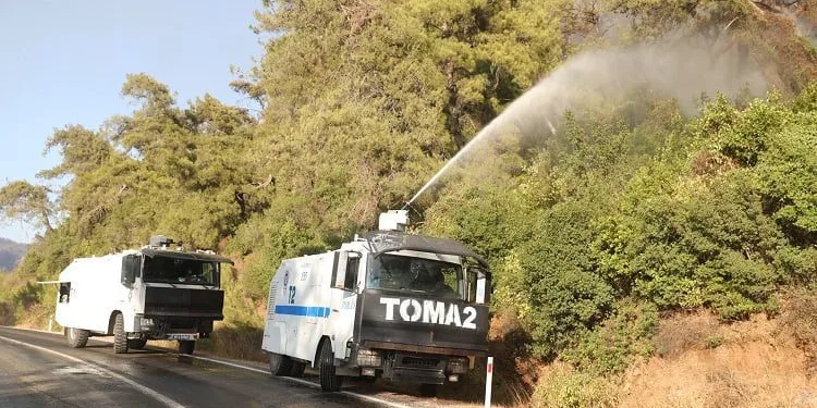 Yangınlarda TOMA kullanılıyor mu? EGM’den açıklama
