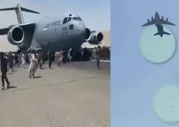 Korkunç görüntüler! Uçağın tekerinden insanlar düştü!