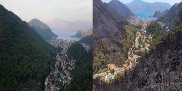 Felaketin boyutunu gözler önüne seren görüntüler