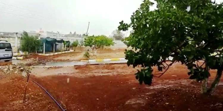 Şanlıurfada Sel Araçları Sürükledi̇