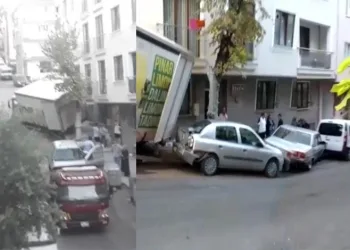 Bursa’da freni patlayan kamyon ortalığı birbirine kattı