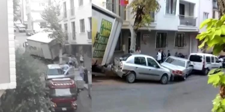 Bursa’da freni patlayan kamyon ortalığı birbirine kattı