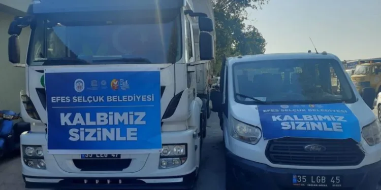 Selçuktan Yangın Bölgesi̇ Muğlaya Yardım Eli̇