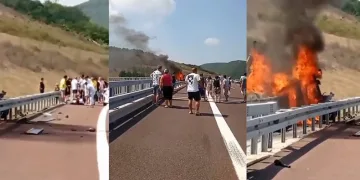 Bursa’da kazada yanmaktan son anda kurtuldular