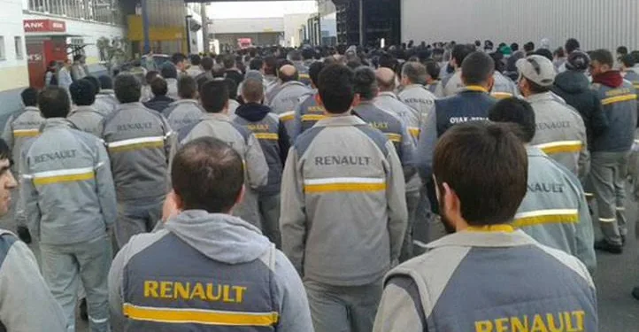 Bursa’da Renault işçilerinden eylem
