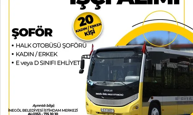 İnulaş 20 halk otobüsü şoförü alacak