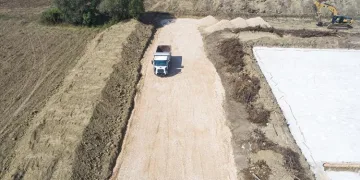 İnegöl Cerrah Mahallesi’nde 1 kilometrelik yeni yol