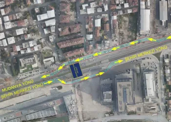 Bursa Mudanya yolunda trafik düzenlemesi