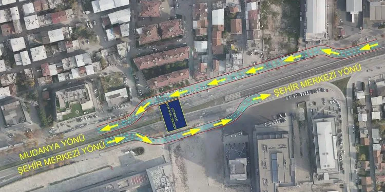 Bursa Mudanya yolunda trafik düzenlemesi