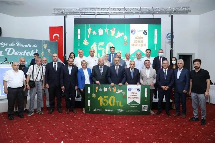 Bursa’da 20 bin aileye kırtasiye çeki desteği