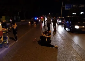 Bursa’da motosiklet sürücüsü ölümden döndü