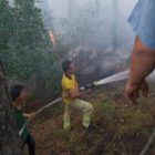 Bursa'da yıldırım düşmesi sonucu orman yangını çıktı