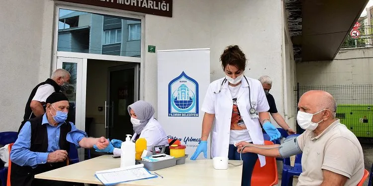 Yıldırım’da 69 mahalle muhtarlığında sağlık taraması