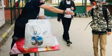 Bursa Yenişehir’de yüze eğitime hijyen desteği