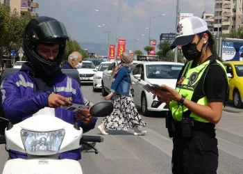 Bursa’da ‘Kaskınla çok havalısın’ denetimi