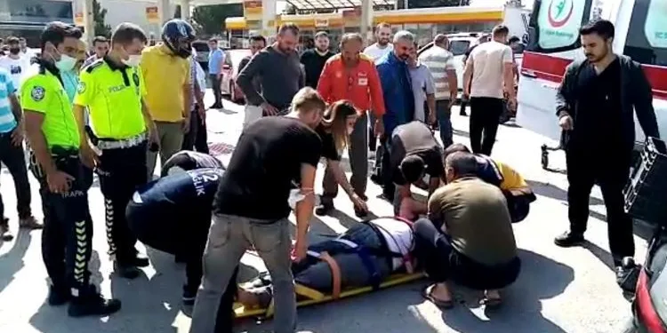 Bursa’da kamyonetle motosiklet çarpıştı