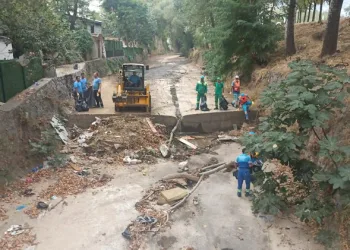 Gökdere hummalı çalışma ile temizleniyor