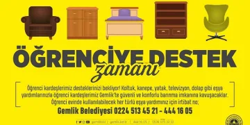 Gemlik Belediyesi’nden öğrenciler için dayanışma çağrısı