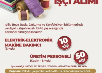 Bursa İnegöl Belediyesi’nden personel alımı duyurusu