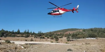Bursa’da helikopter ambulans 2 hasta için havalandı