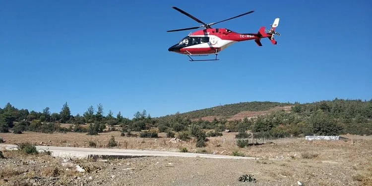 Bursa’da helikopter ambulans 2 hasta için havalandı