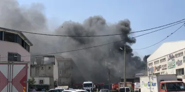 Bursa’da tekstil fabrikasında yangın