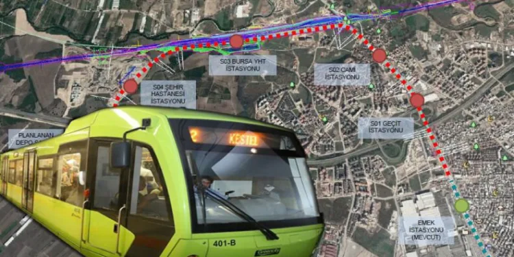 Bursa Şehir Hastanesi hattında çalışma başlıyor