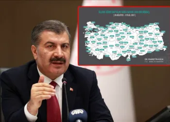 İllere göre haftalık vaka haritası açıklandı