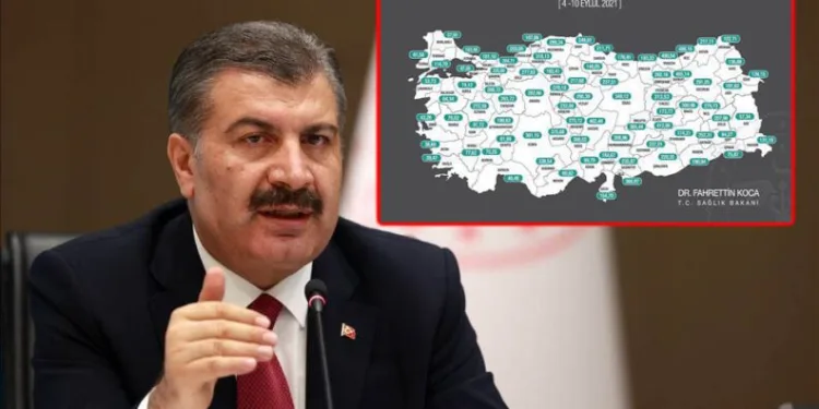 İl il haftalık vaka sayılarında son durum