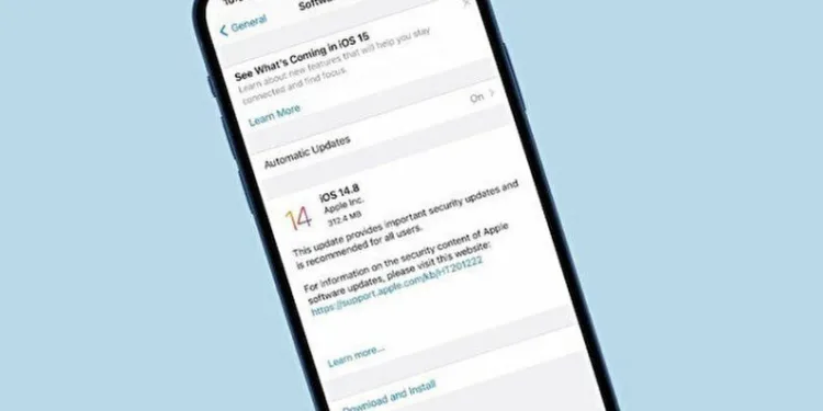 iOS 14.8 güncellemesi yayınlandı