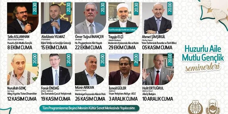 Bursa İnegöl’de “Huzurlu Aile Mutlu Gençlik” seminerleri başlıyor