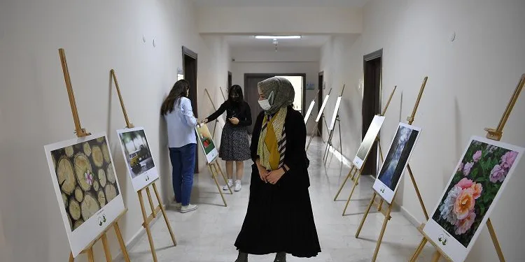 Kursta aldıkları eğitim ile sergi açtılar