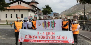 Amasya’da sağlıkçılardan yürüyüş tavsiyesi: “Evde kalmayıp yürümenin tek yolu tam doz aşı”
