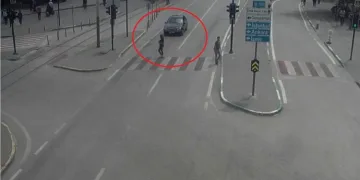 Bursa’da akılamaz kazalar kamerada