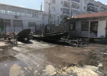 Bursa’da kaynak yapıldığı sırada alevlere teslim oldu