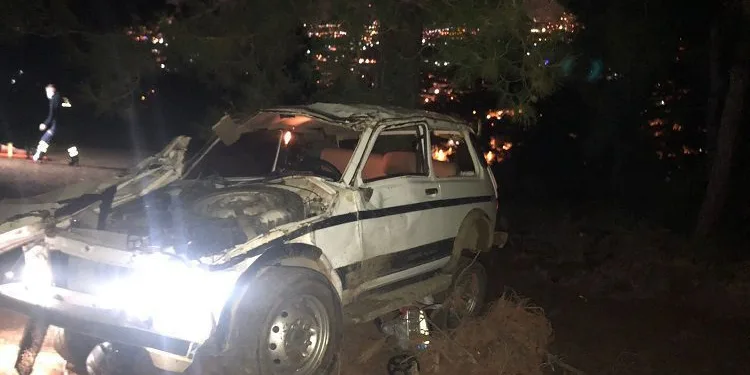 Bursa’da off-road aracı takla attı: 1’i ağır 2 yaralı