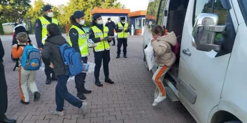 Bursa’da jandarmadan okul servis araçlarına denetim