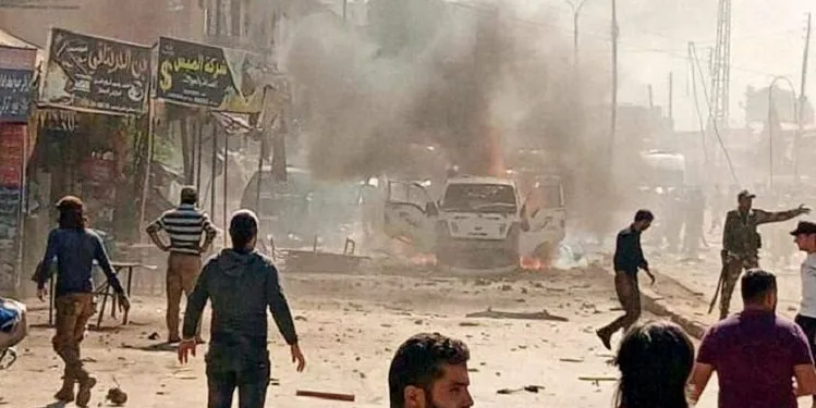 Afrin’de bomba yüklü araçla saldırı