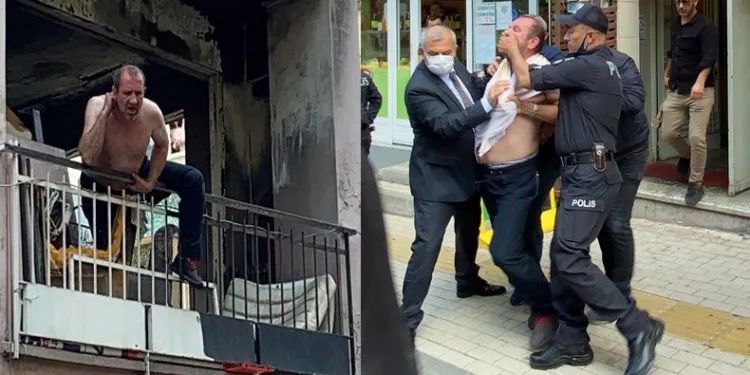Bursa’da balkona çıkıp mahalleliye küfürler yağdırdı
